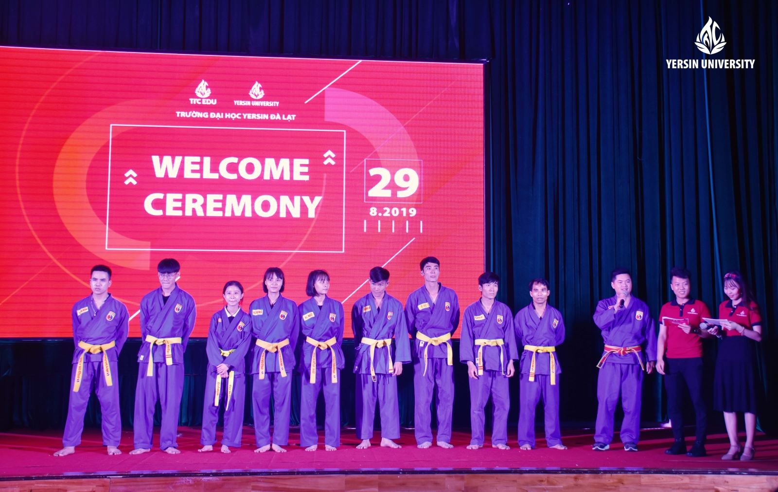 Welcome Ceremony, DH Yersin, CLB Vovinam