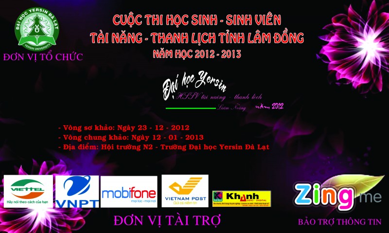 Trường Đại học Yersin Đà Lạt tổ chức Cuộc thi HSSV tài năng thanh lịch, tỉnh Lâm Đồng lần thứ 2