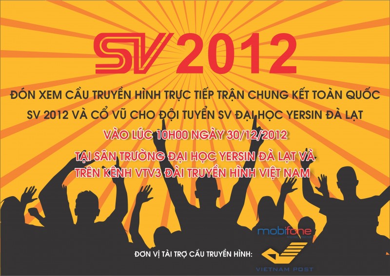 Cầu truyền hình trực tiếp Chung kết toàn quốc SV 2012 tại trường Đại học Yersin Đà Lạt