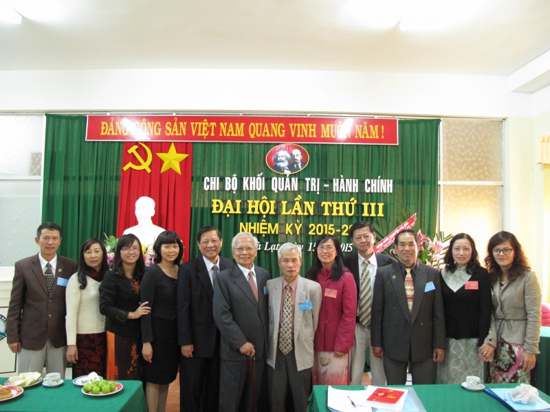 Đại hội chi bộ khối Quản trị – Hành chính lần thứ III, nhiệm kỳ 2015 – 2017