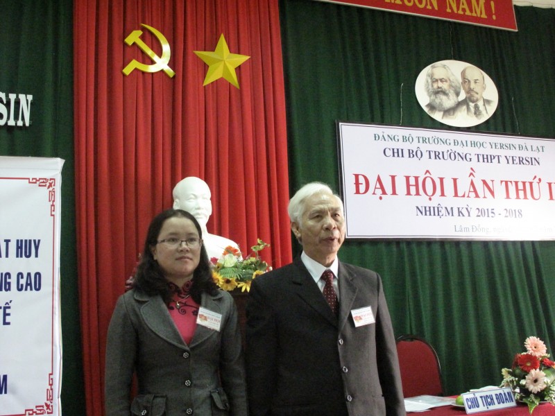 Chi bộ trường THPT Yersin tổ chức Đại hội lần thứ 3, nhiệm kỳ 2015 – 2018