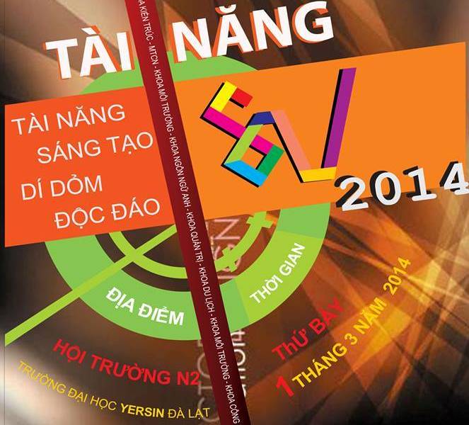 Giấy mời tham dự đêm chung kết và trao giải cuộc thi “Tài năng SV 2014 – Trường Đại học Yersin Đà Lạt”