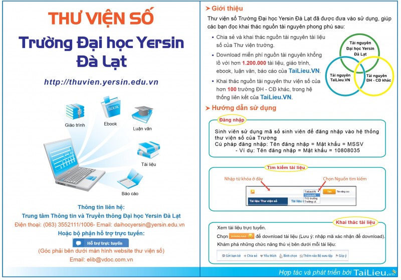 Thư viện số Yersin, bạn đã biết chưa?