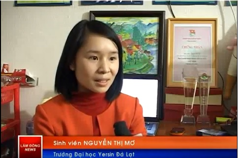 Sinh viên Nguyễn Thị Mơ vinh dự được Tỉnh ủy Lâm Đồng tuyên dương