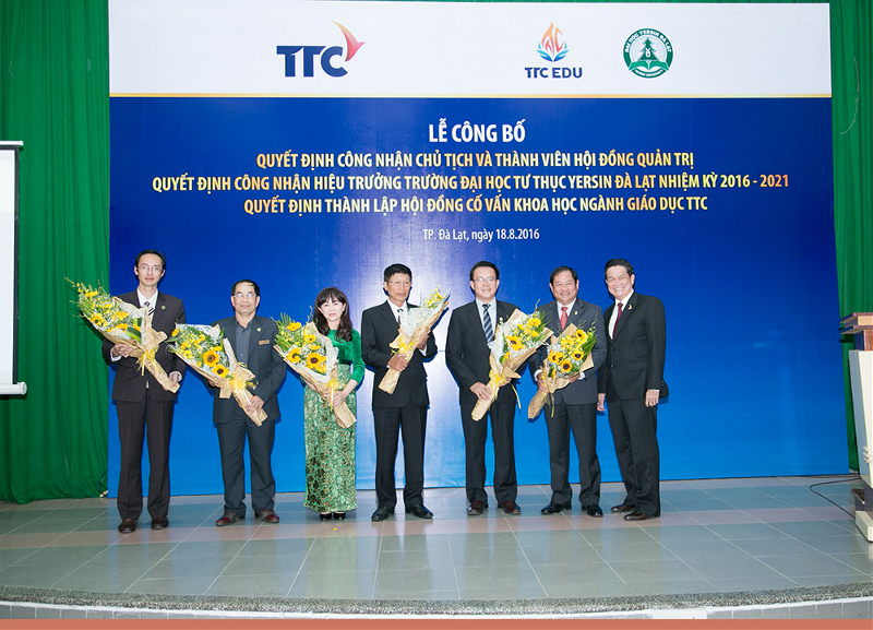 Hội đồng Quản trị trường Đại học Yersin Đà Lạt – Nhiệm kỳ 2016 – 2021