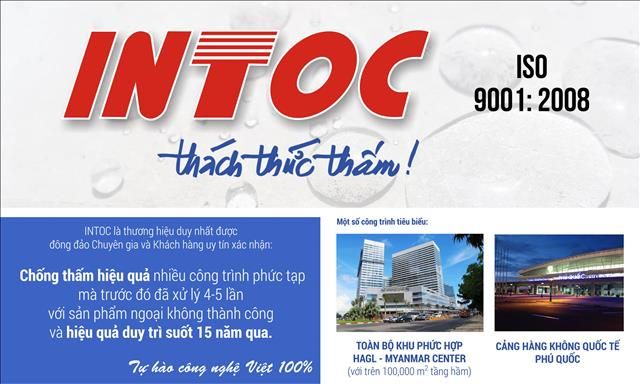 Chống thấm INTOC – Lựa chọn thông minh cho người tiêu dùng