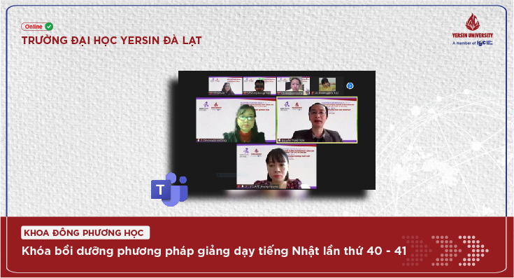 Lớp bồi dưỡng trực tuyến phương pháp giảng dạy tiếng Nhật