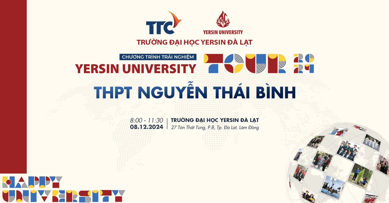 Chương trình trải nghiệm Yersin University Tour – THPT NGUYỄN THÁI BÌNH