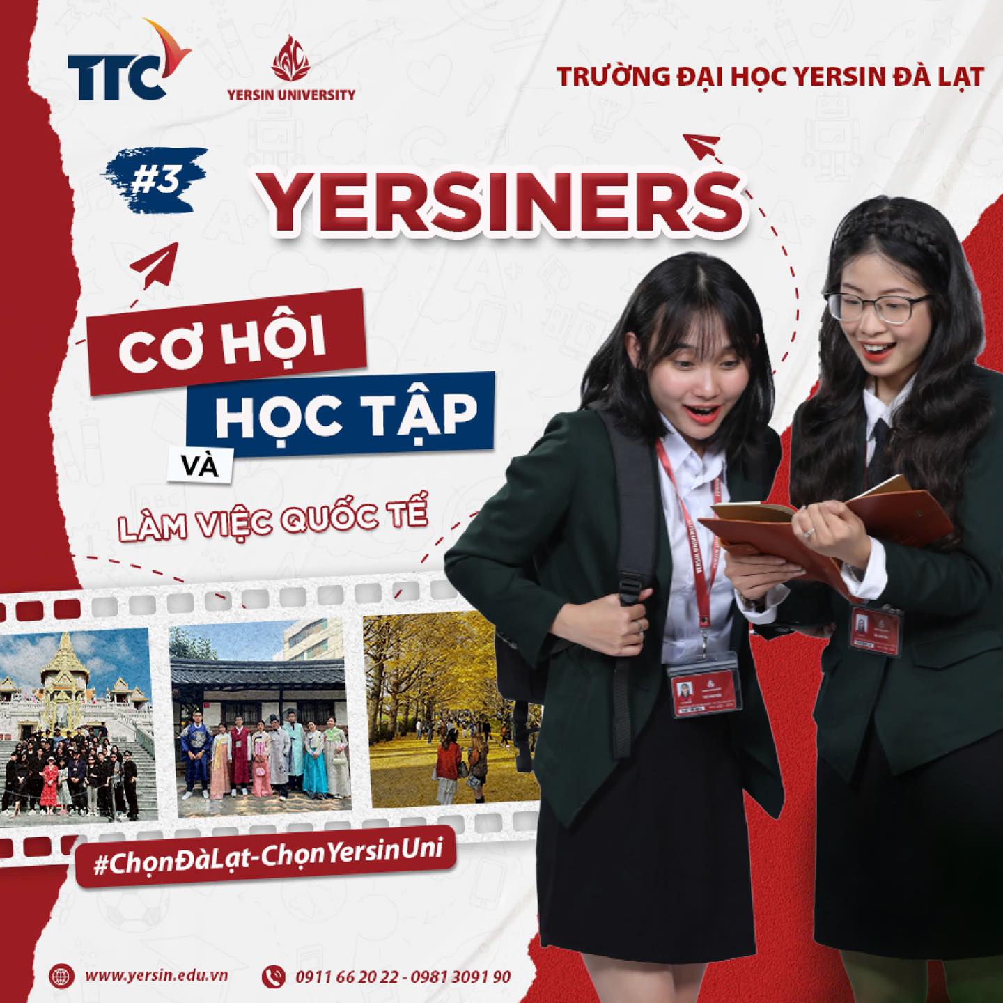 Cơ hội học tập và làm việc quốc tế rộng mở tại YersinUni