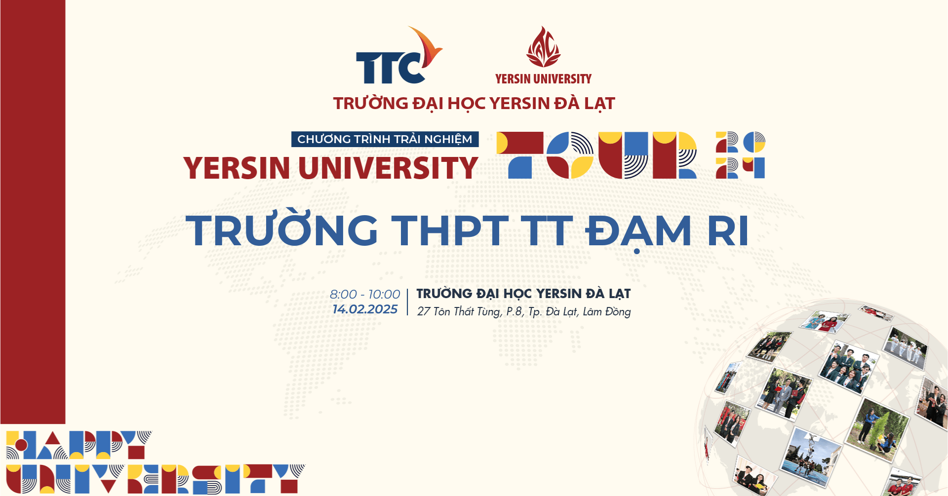 Chương trình trải nghiệm Yersin University Tour – THPT TT Đạm Ri