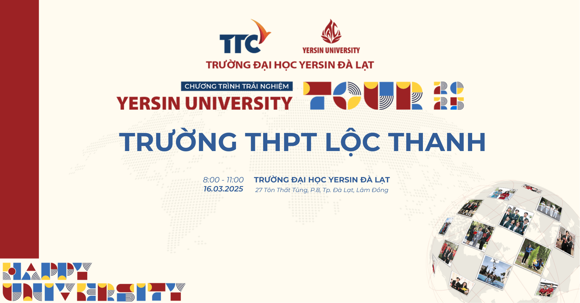 Chương trình trải nghiệm Yersin University Tour – THPT Lộc Thanh