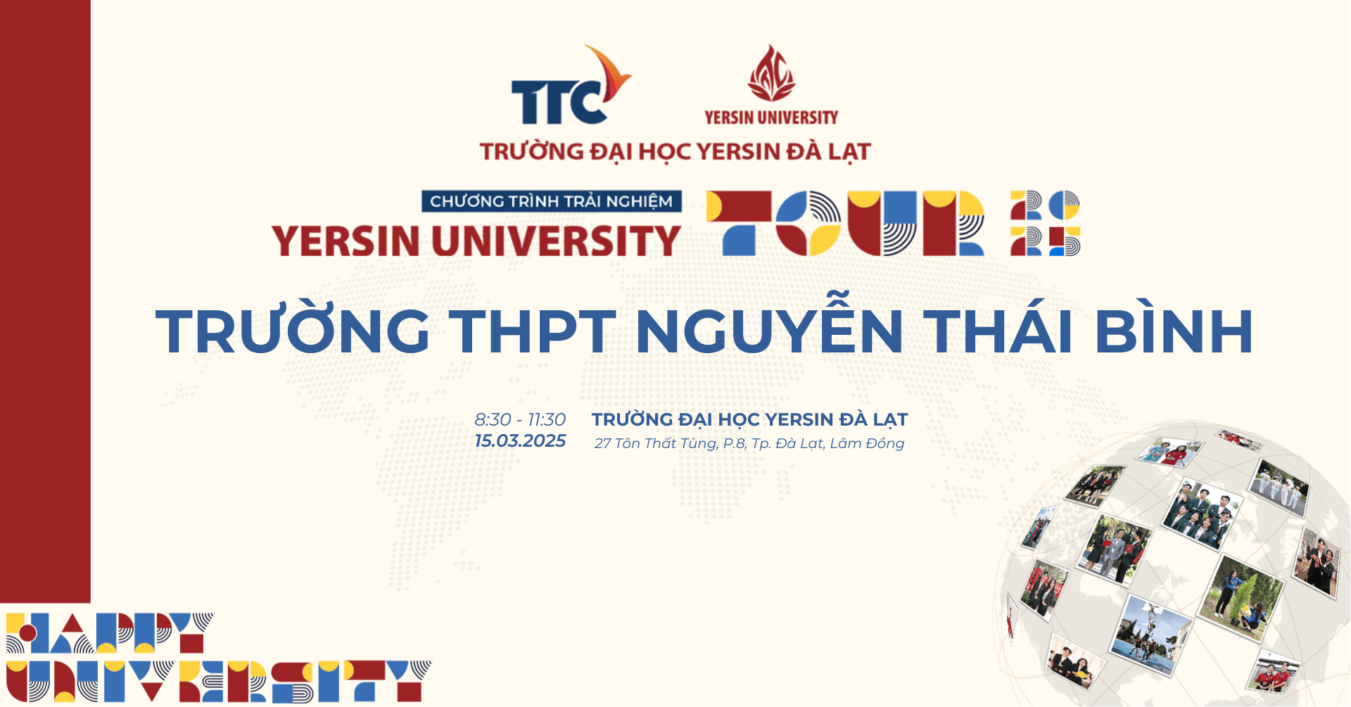 Chương trình trải nghiệm Yersin University Tour – THPT Nguyễn Thái Bình