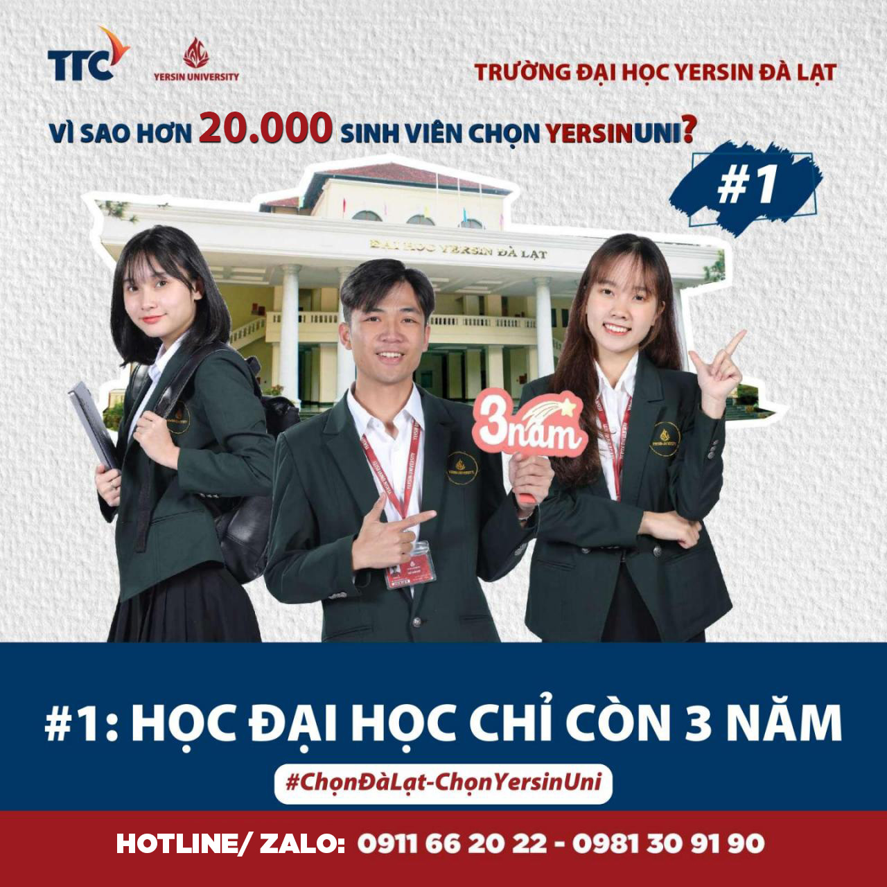 Chọn YersinUni – Tốt nghiệp Đại học chỉ với 3 năm