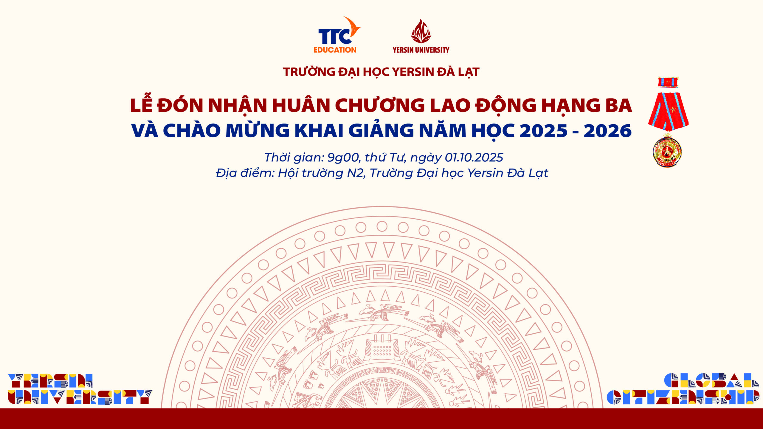 Lễ đón nhận Huân chương Lao động hạng Ba và chào mừng khai giảng năm học 2025 – 2026