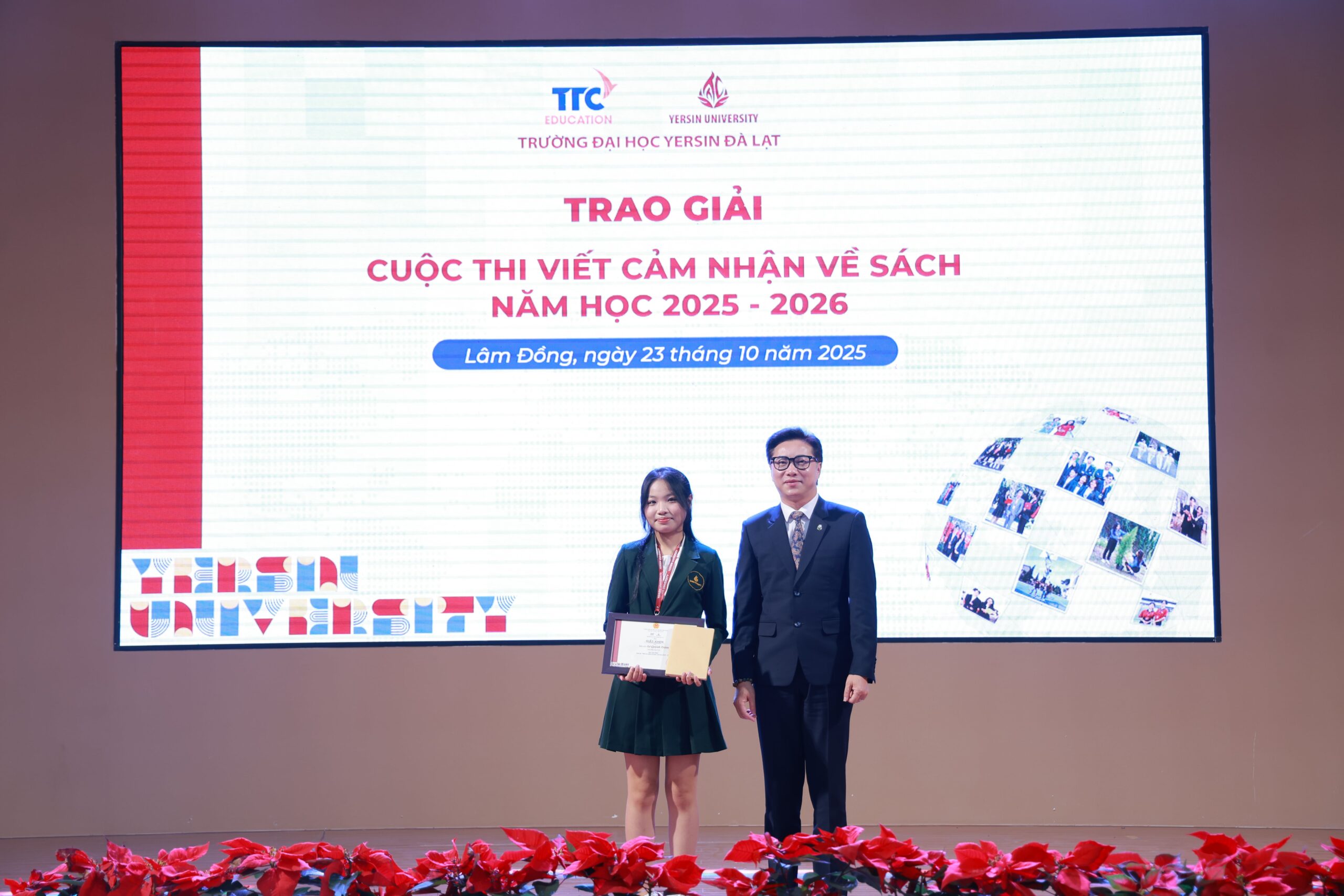 Trao giải cuộc thi “Viết cảm nhận về sách” YersinUni 2025