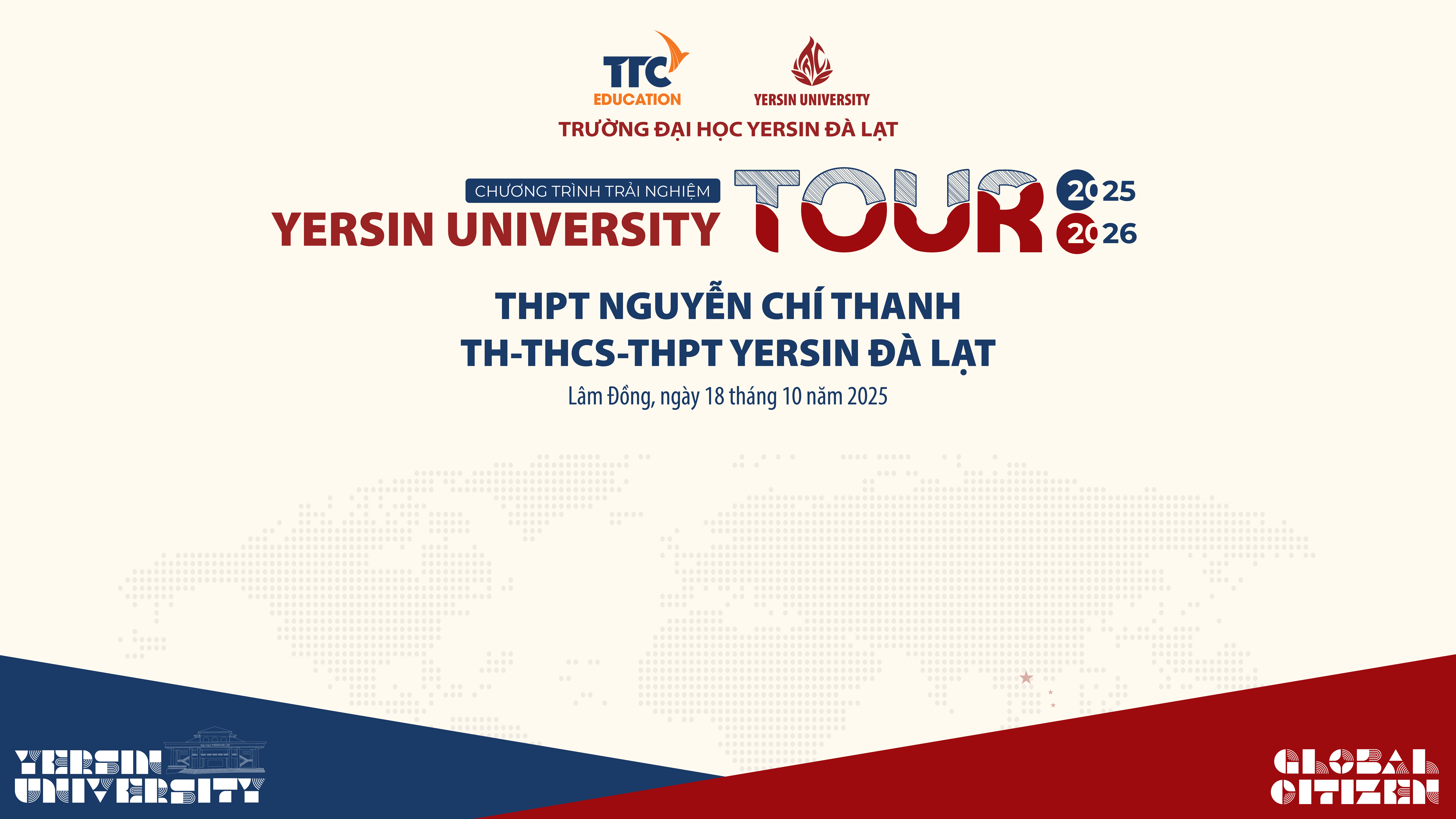 Chương trình trải nghiệm Yersin University Tour – Trường THPT Nguyễn Chí Thanh & Trường TH-THCS-THPT Yersin Đà Lạt
