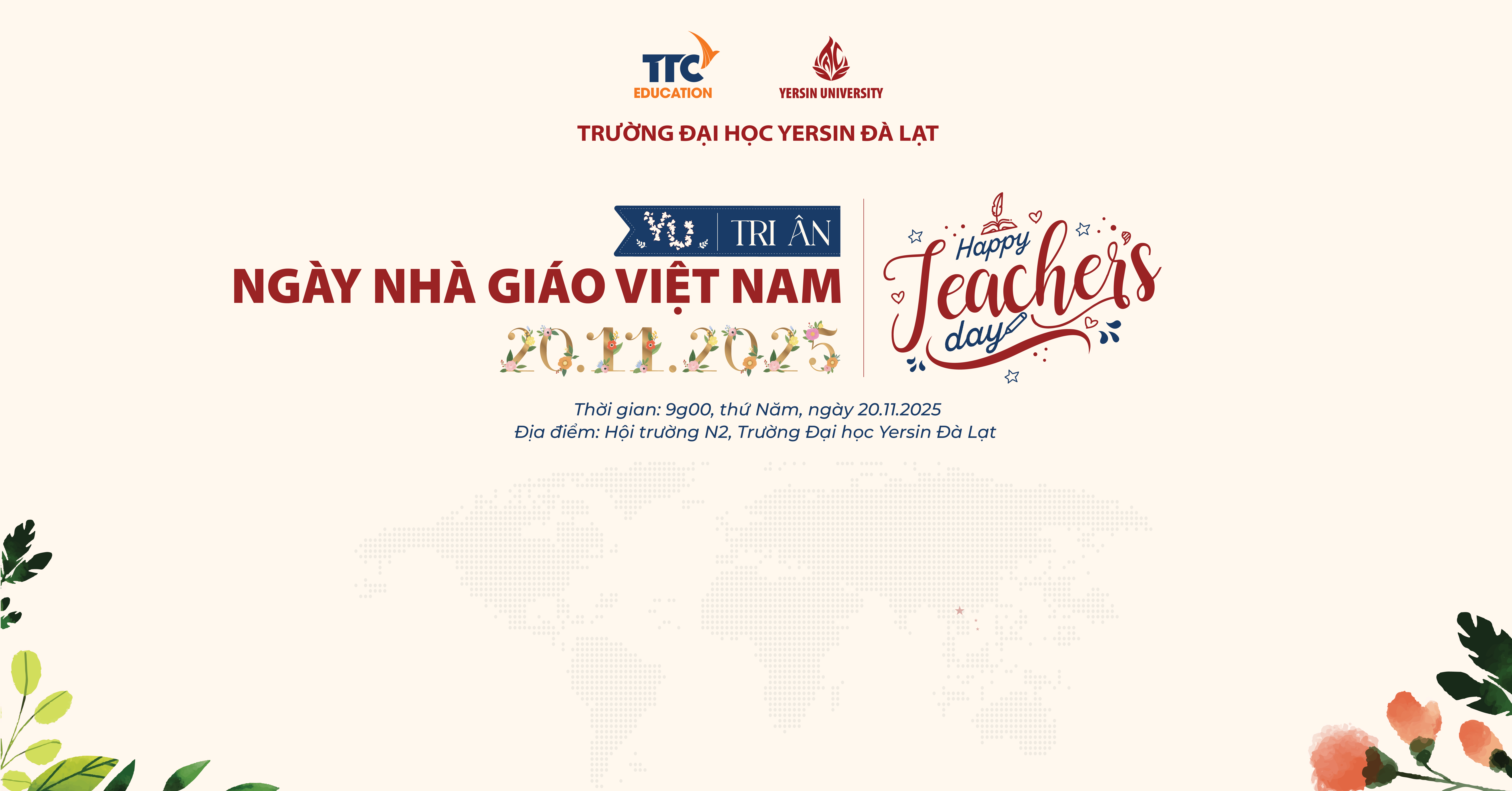 Chào mừng kỷ niệm 43 năm Ngày Nhà giáo Việt Nam (20/11/1982 – 20/11/2025)