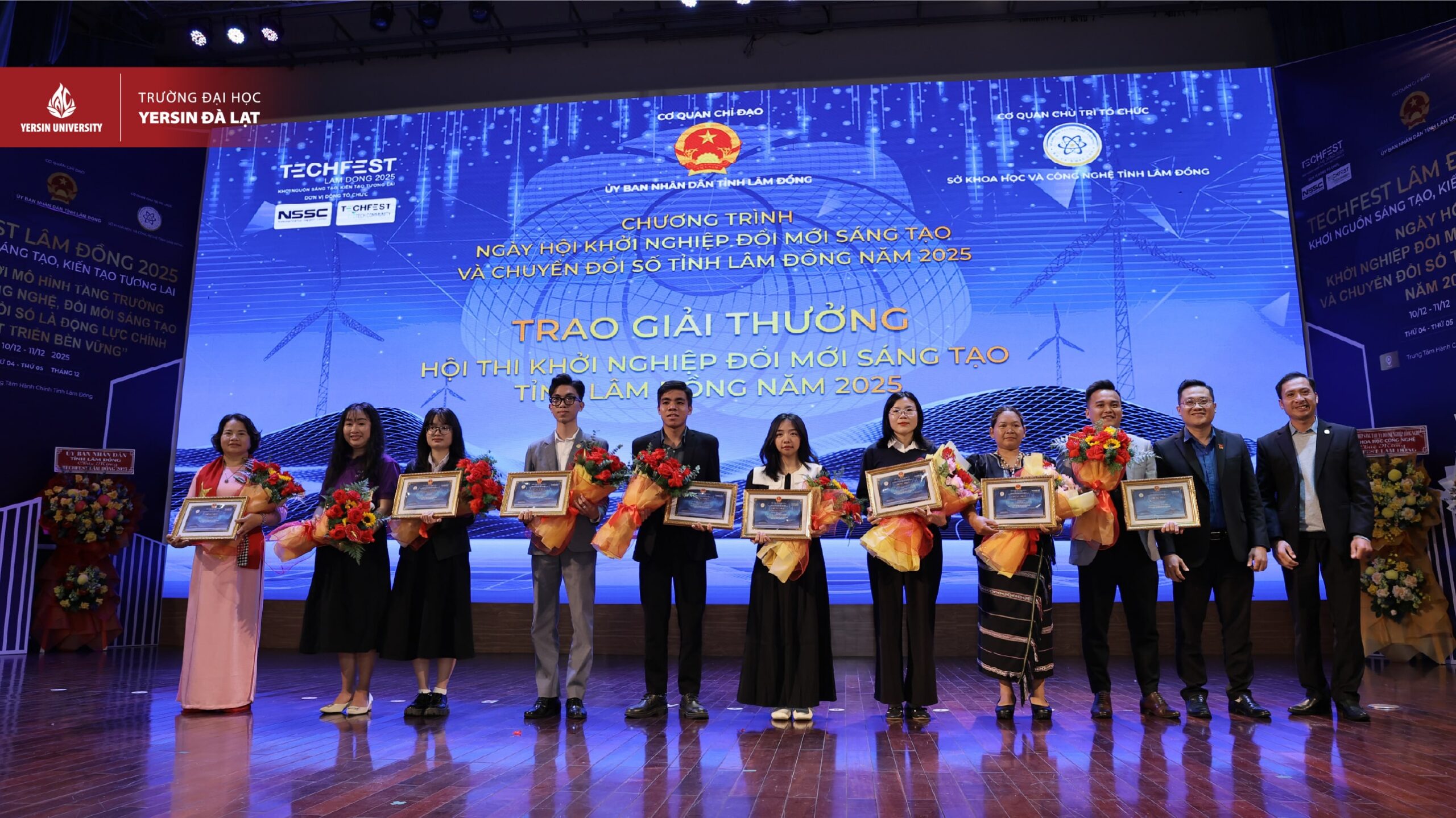 Dự án khởi nghiệp YersinUni xuất sắc giành giải Nhì tại Techfest Lâm Đồng 2025