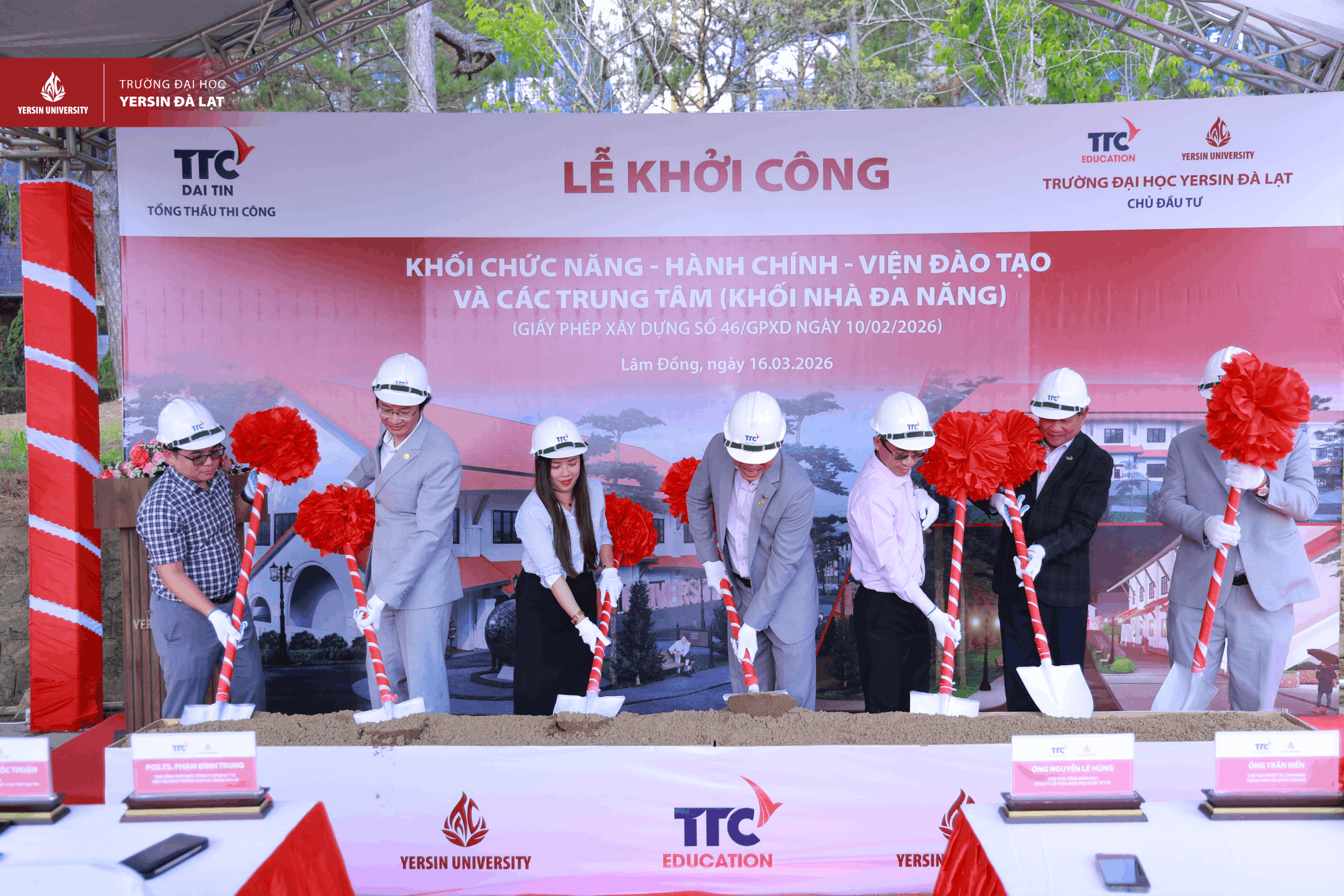 YersinUni khởi công xây dựng Khối Hành chính – Viện Đào tạo và các Trung tâm (Nhà đa năng)