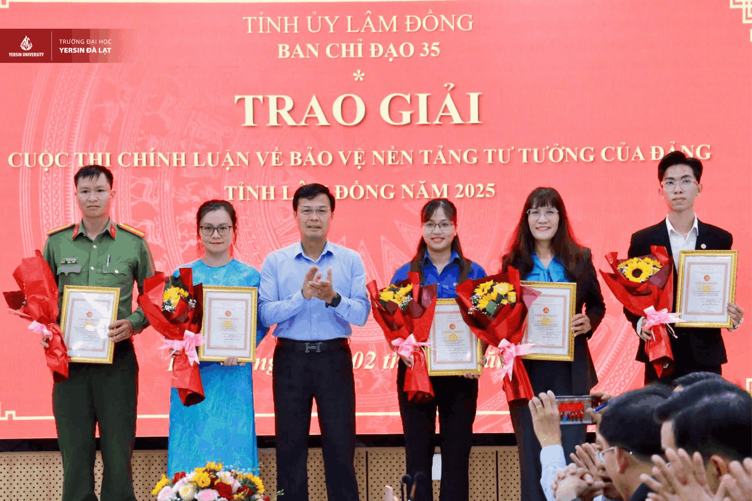 YersinUni đạt giải B Cuộc thi chính luận bảo vệ nền tảng tư tưởng của Đảng – tỉnh Lâm Đồng năm 2025.