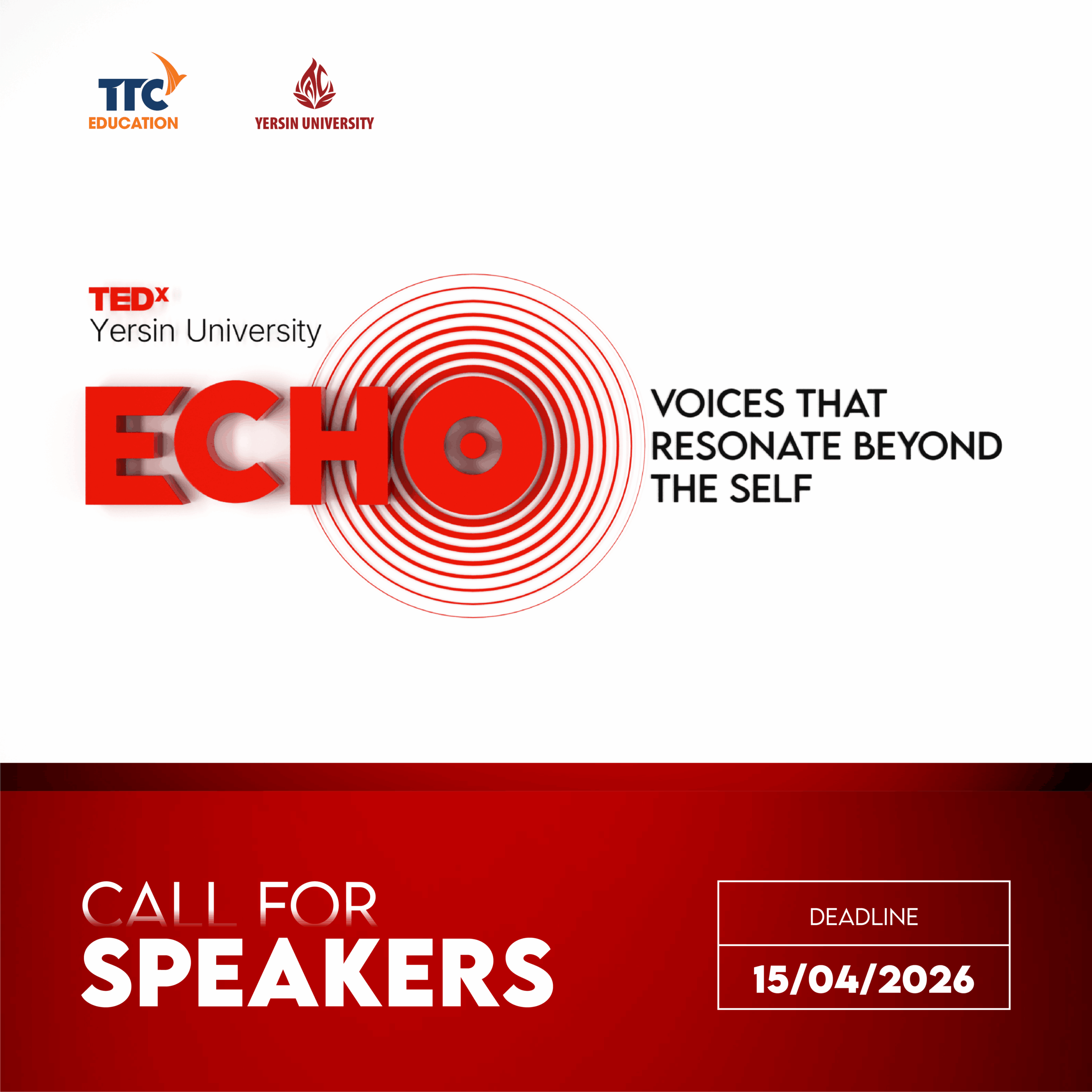 Cơ hội cho Yersiners trở thành diễn giả tại TEDxYersinUniversity 2026