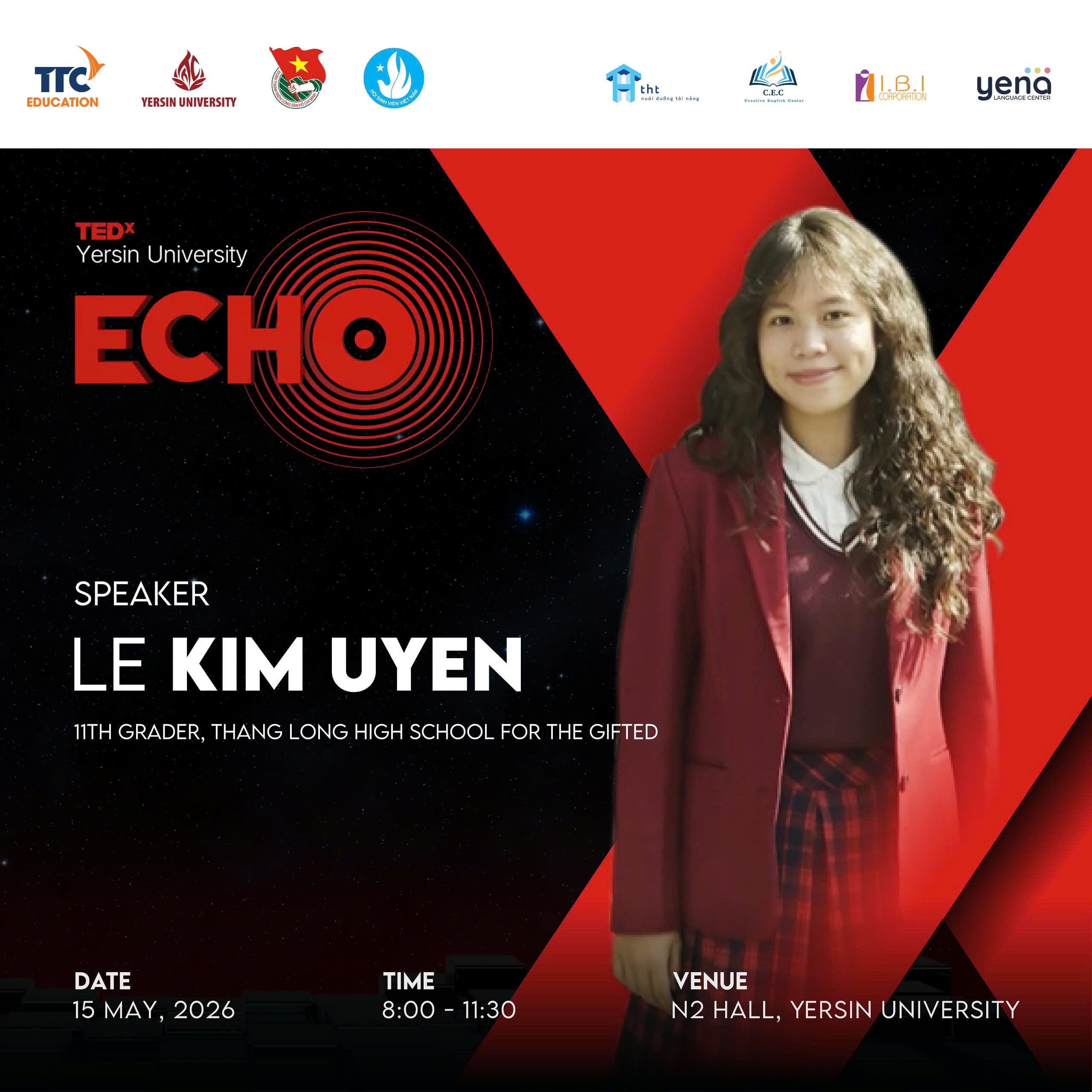 Lộ diện 4 “mảnh ghép” tiếp theo của TEDxYersinUniversity 2026