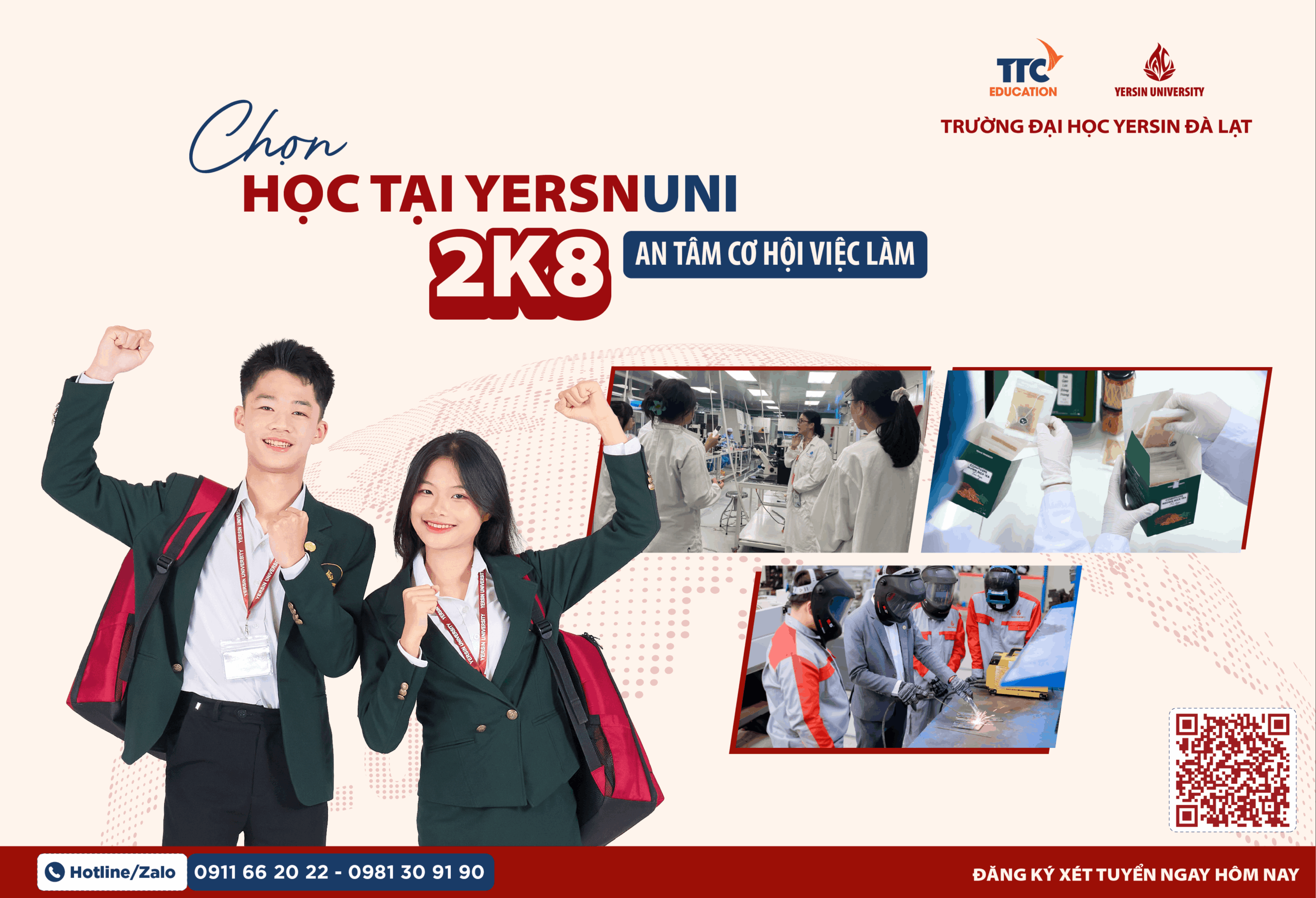 Chọn học tại YersinUni – 2k8 an tâm cơ hội việc làm