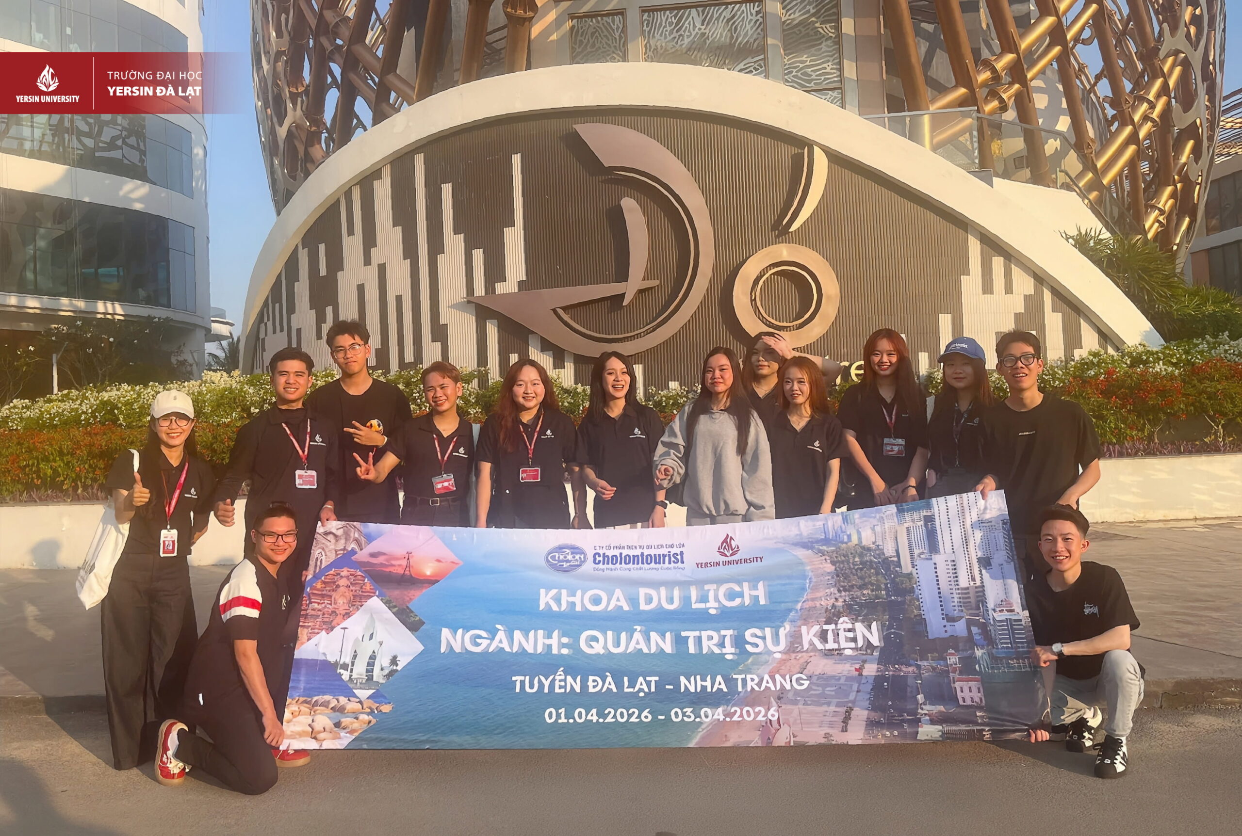 Sinh viên Quản trị Sự kiện YersinUni được “thực chiến” tại Nha Trang