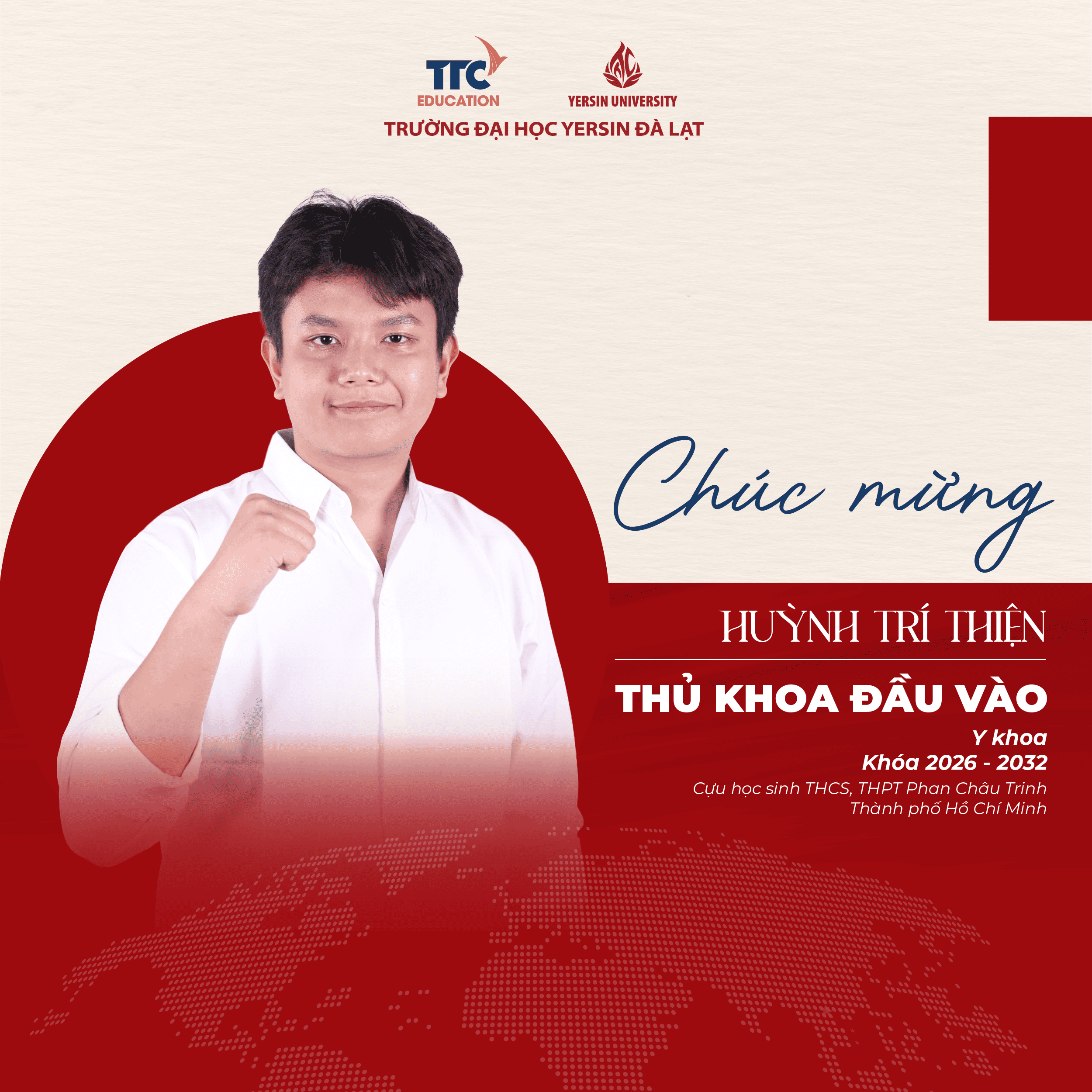 Vinh danh 26 tân thủ khoa đầu vào Khóa 23 – YersinUni