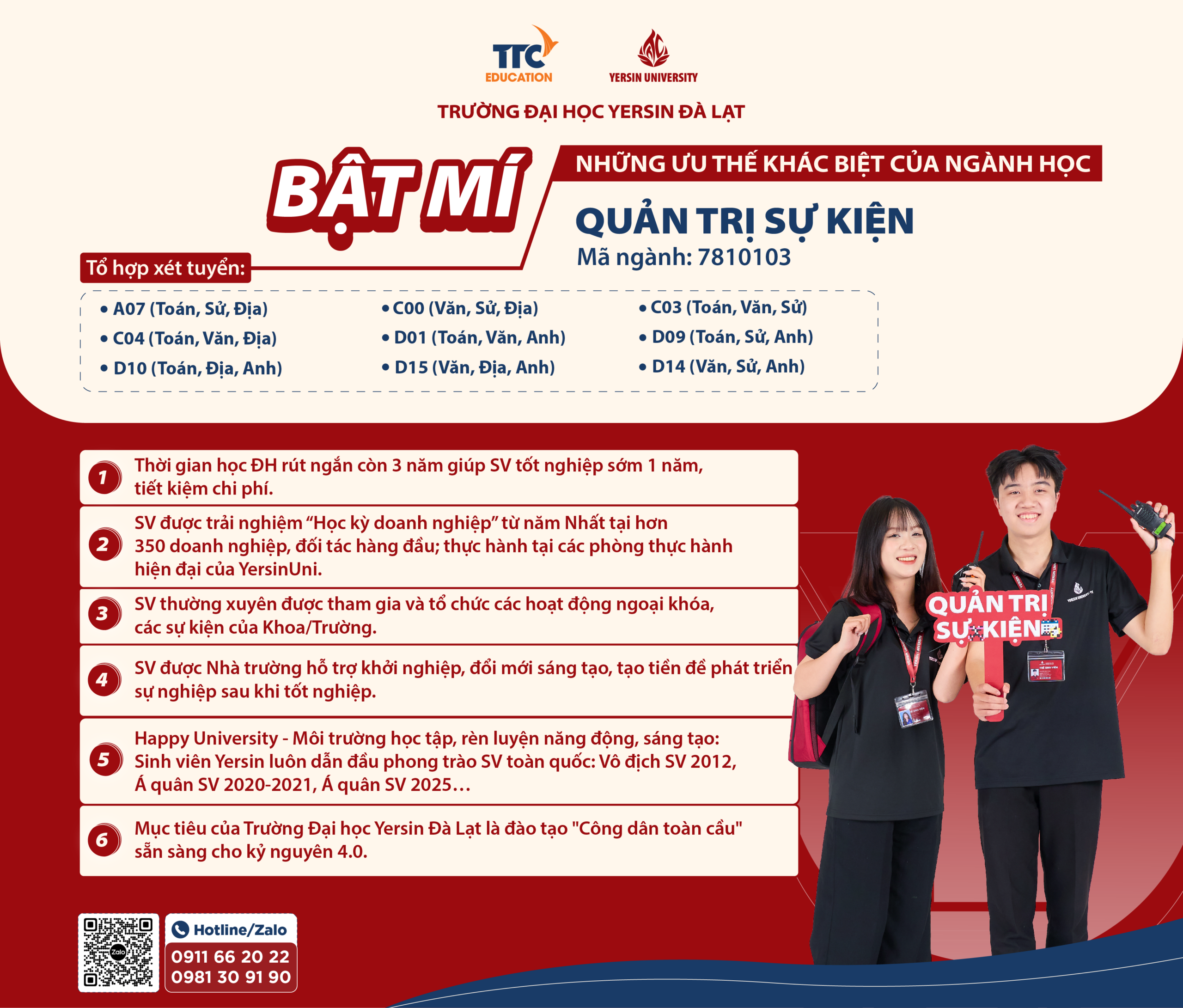 #HOT: ƯU THẾ KHÁC BIỆT CỦA 28 NGÀNH/CHUYÊN NGÀNH TẠI YERSINUNI