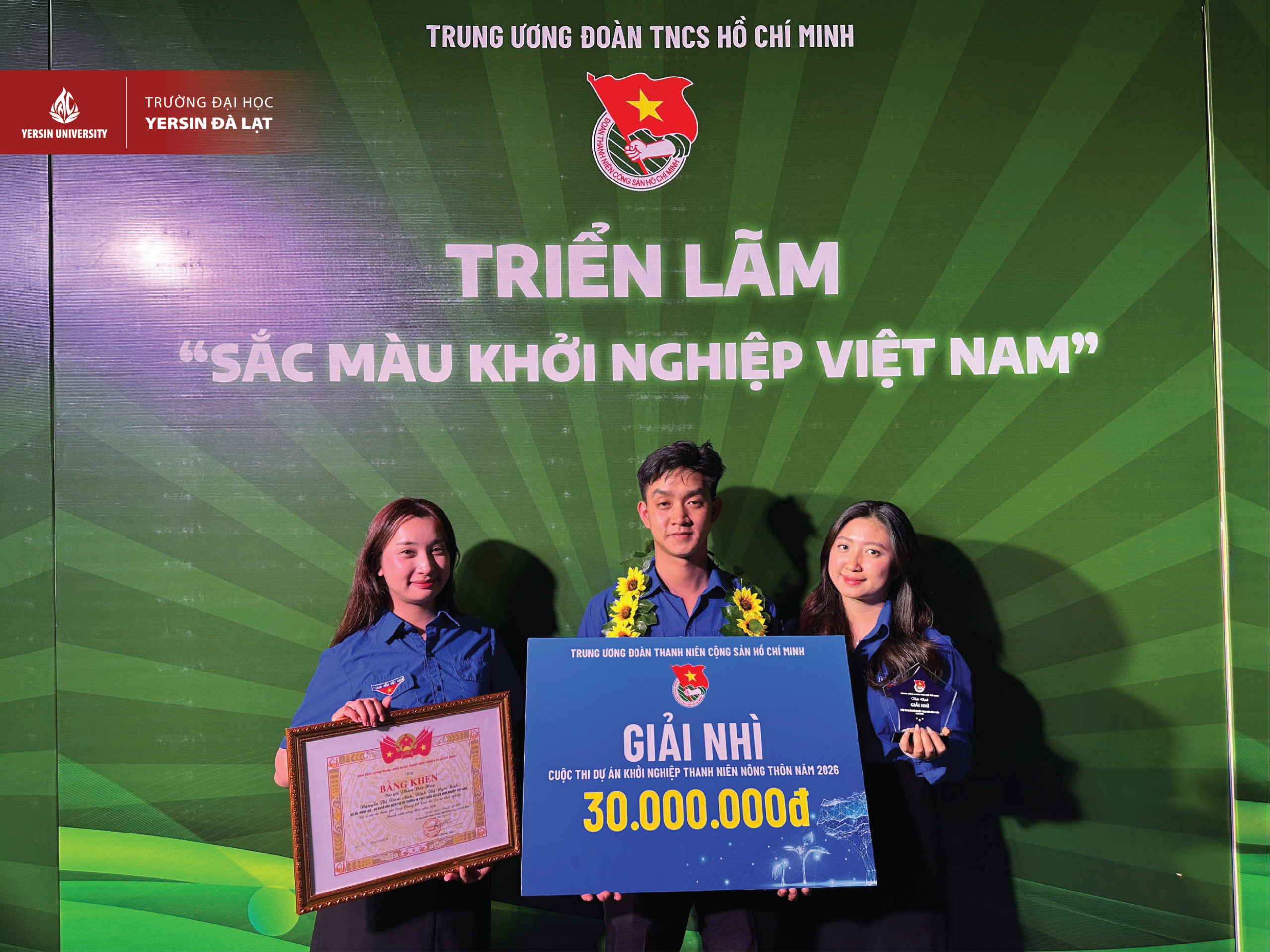 Dự án “Nông lạc” – YersinUni đạt giải nhỉ cuộc thi khởi nghiệp thanh niên nông thông năm 2026