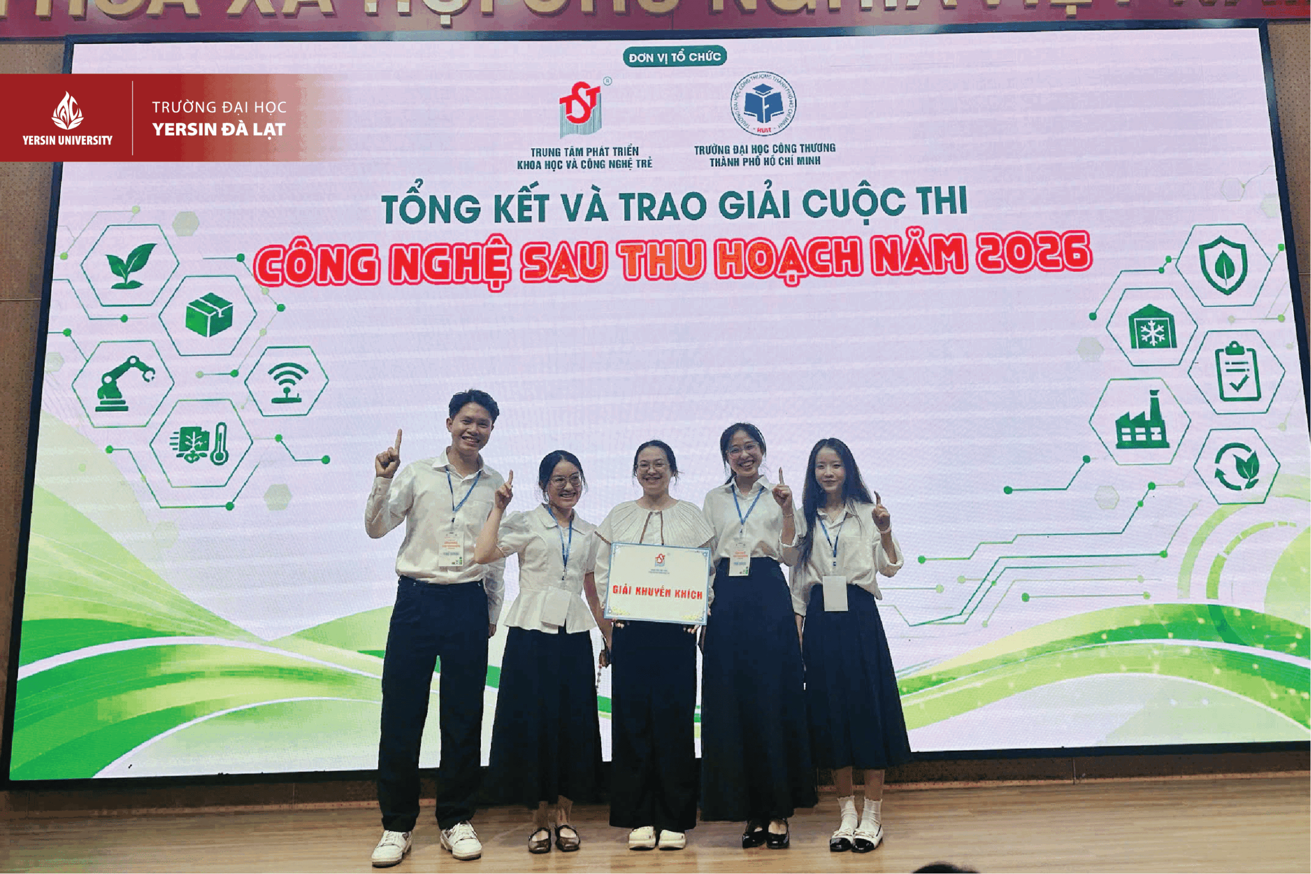 Dự án GREENBLOOM AgNPs – YersinUni đạt giải Công nghệ sau thu hoạch 2026