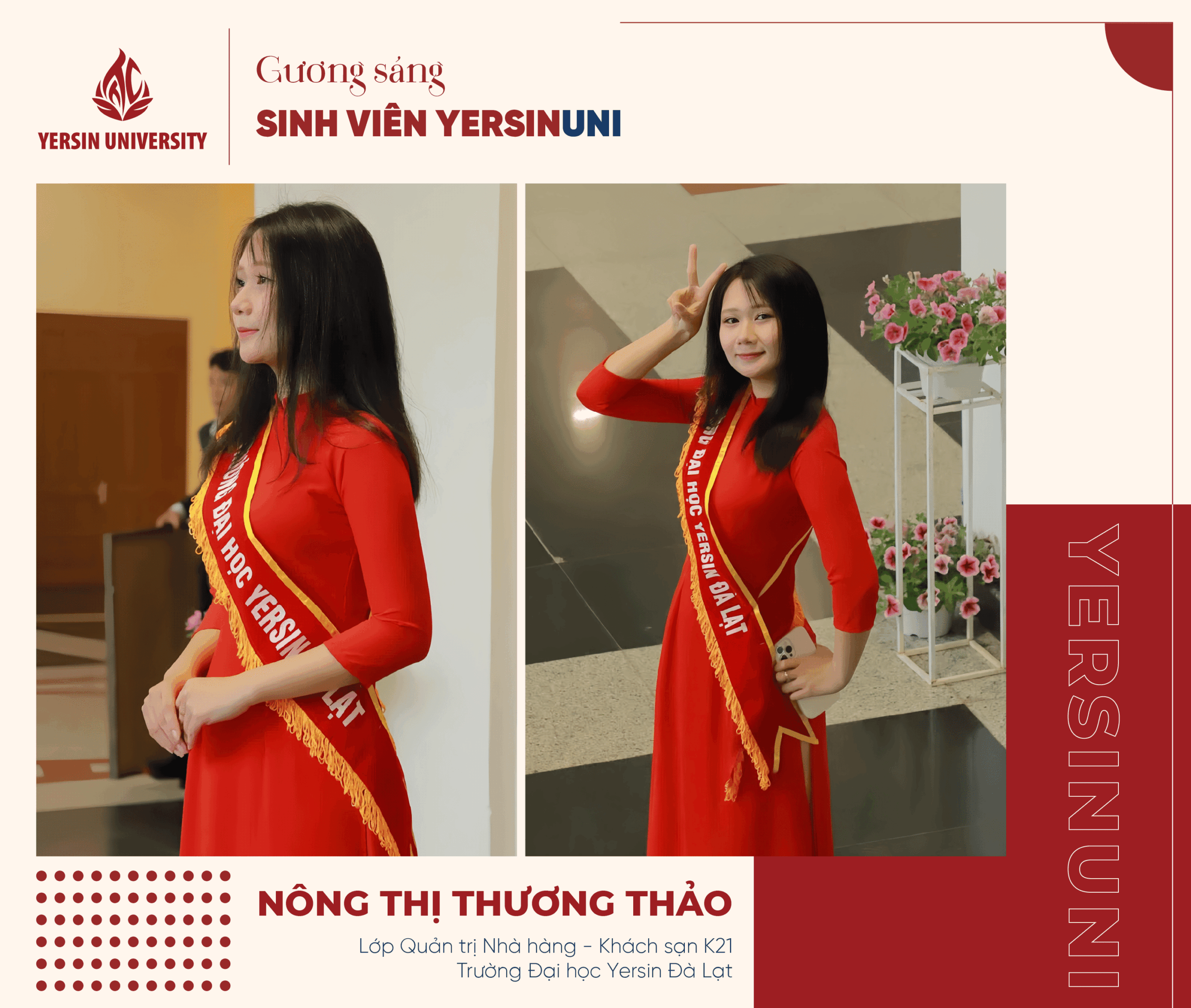Yersiner Nông Thị Thương Thảo – Trưởng thành từ những trải nghiệm