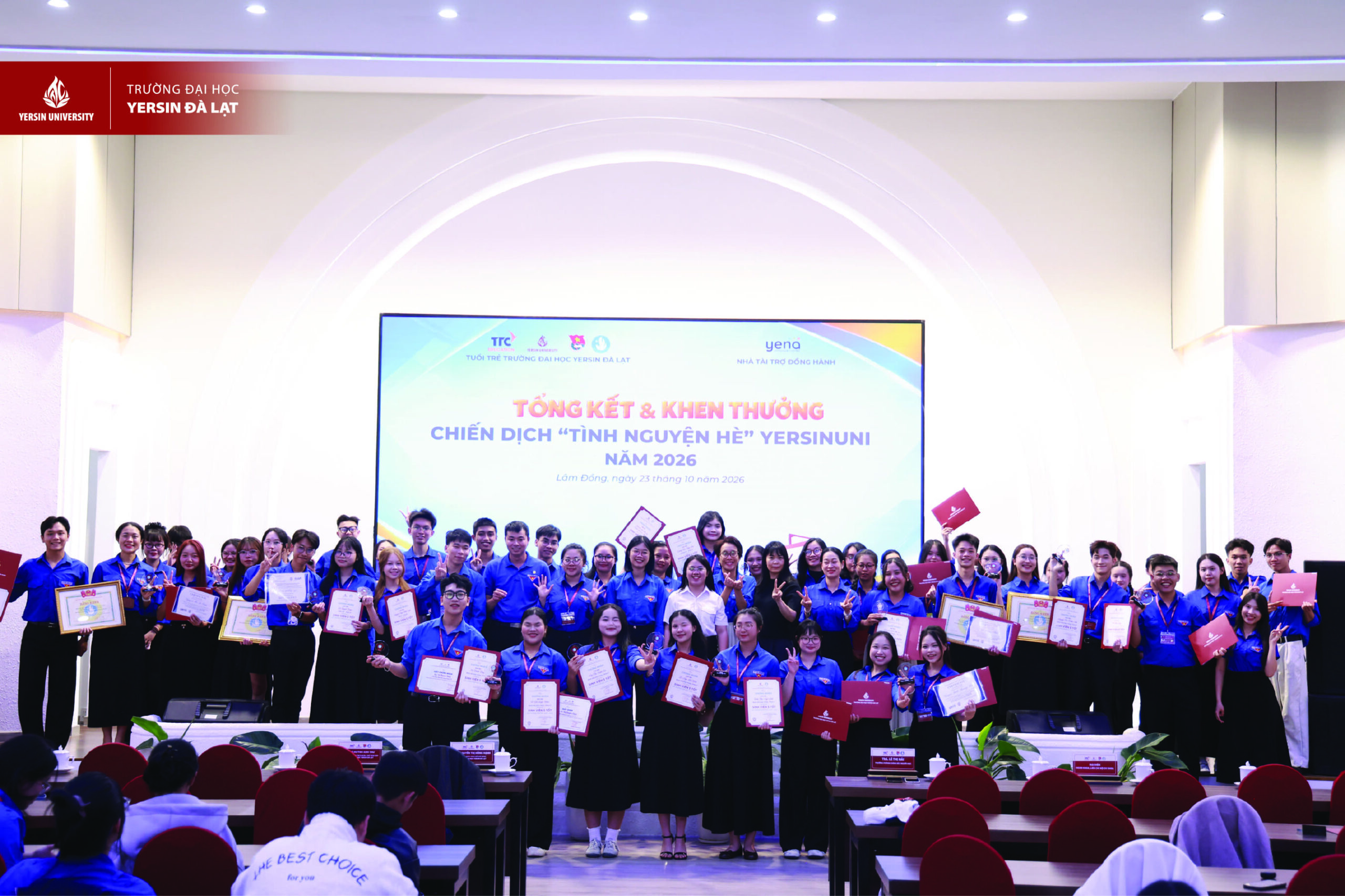 YersinUni vinh danh “Sinh viên 5 tốt” và Chiến dịch tình nguyện hè 2026